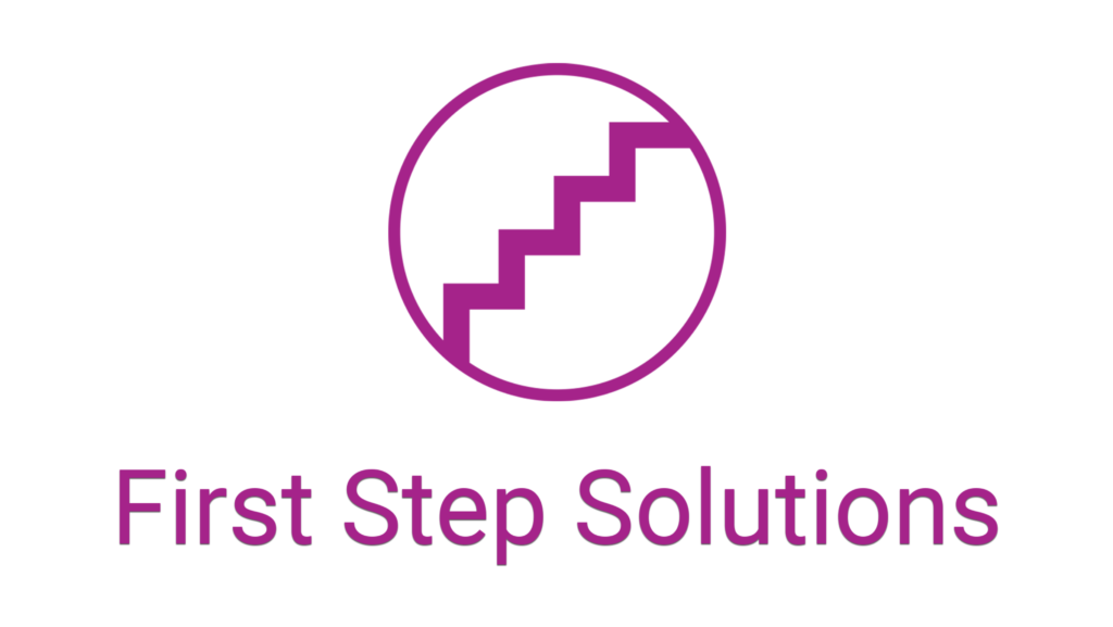 Purple furst step solutions logo